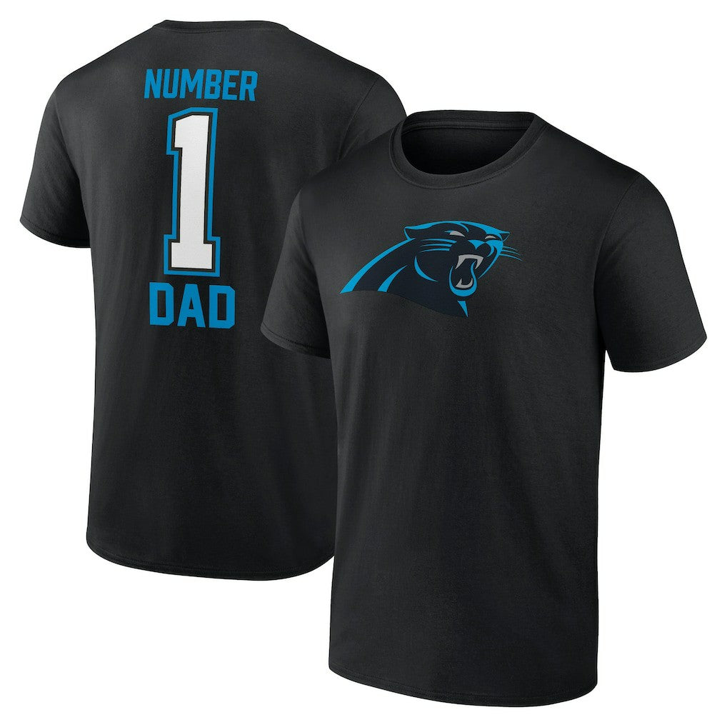 Carolina Panthers Father's Day #1 Dad T-Shirt - Black - NFL