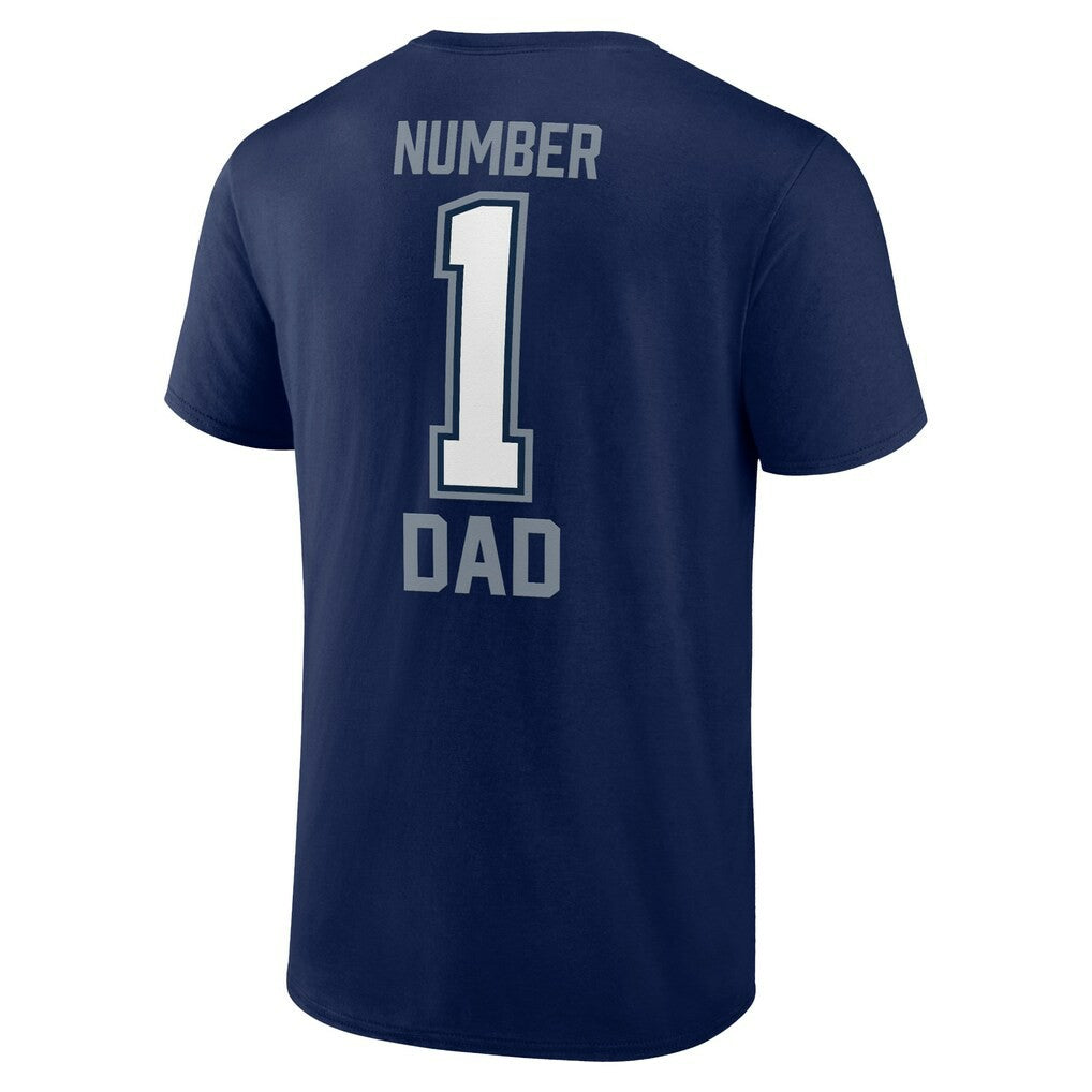Dallas Cowboys Father's Day #1 Dad T-Shirt - Navy - NFL