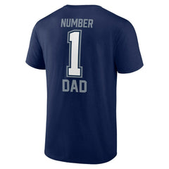 Dallas Cowboys Father's Day #1 Dad T-Shirt - Navy - NFL