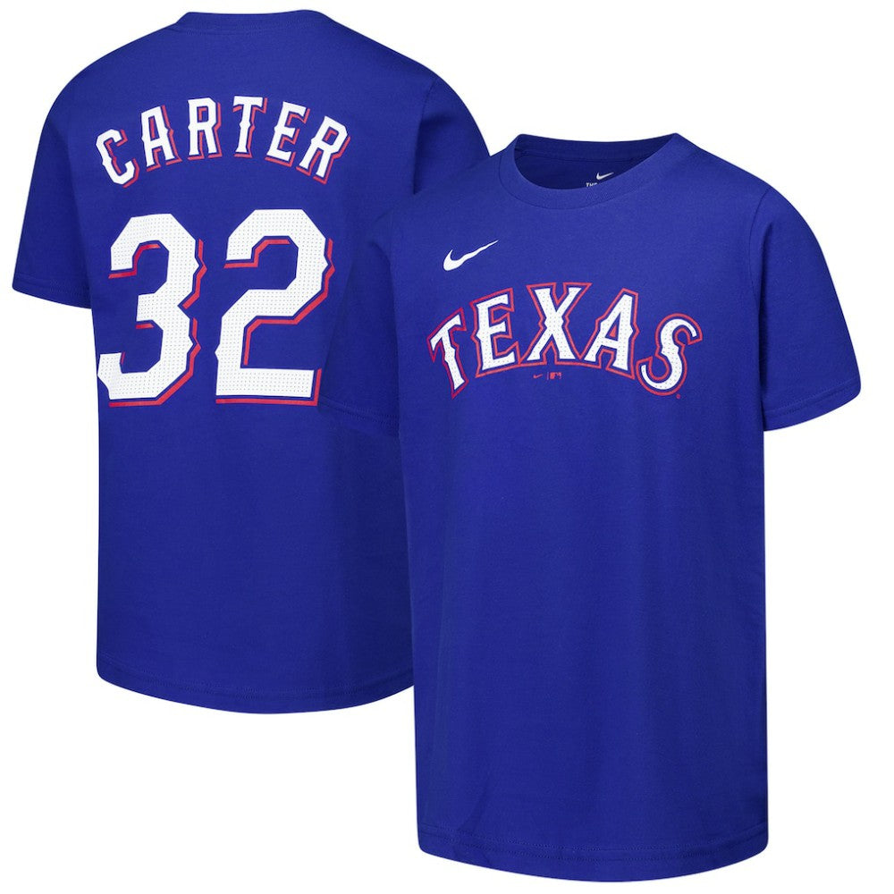 Evan Carter Texas Rangers Nike Youth Name & Number T-Shirt Near Me