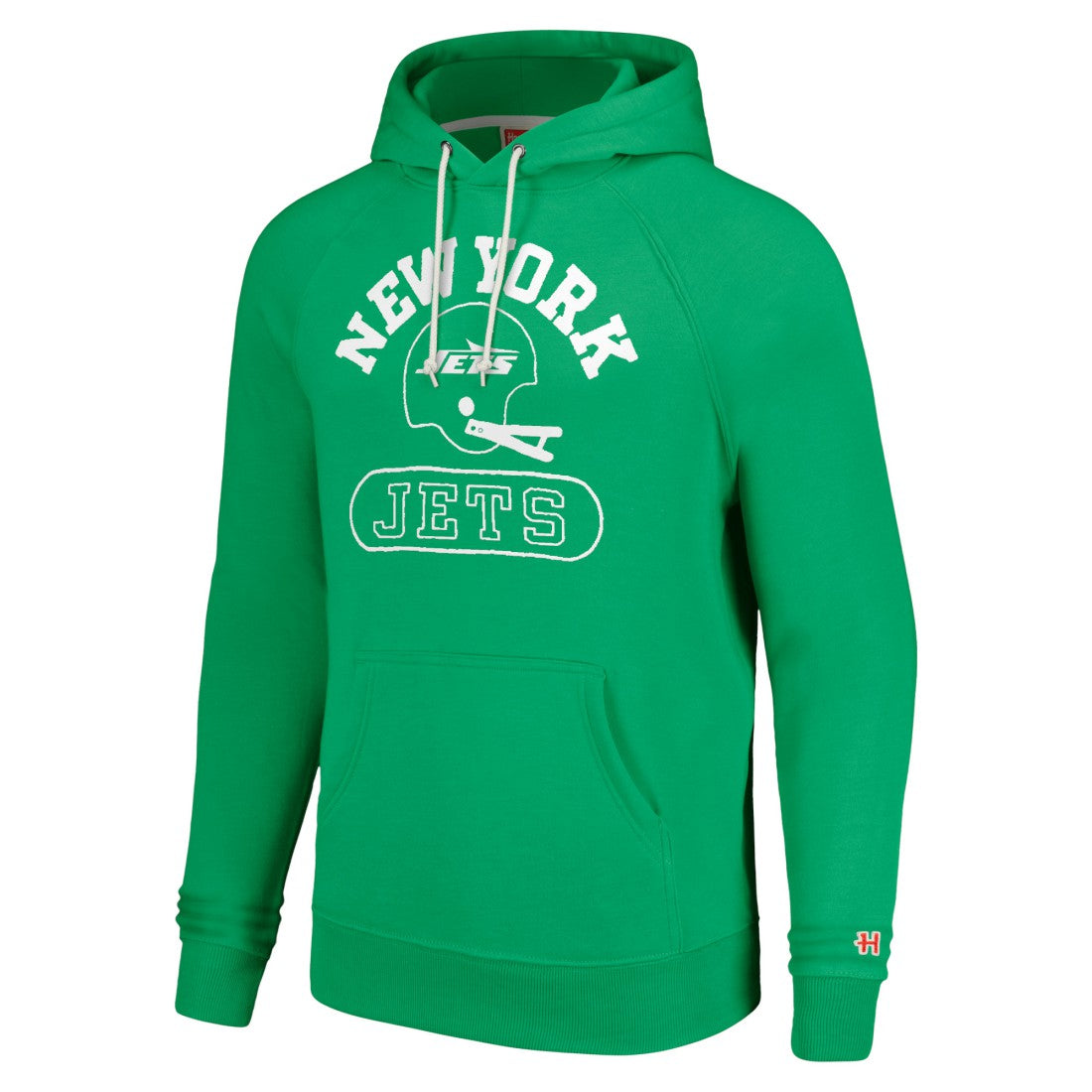 New York Jets Homage Unisex Helmet Tri-Blend Pullover Hoodie - Green - NFL