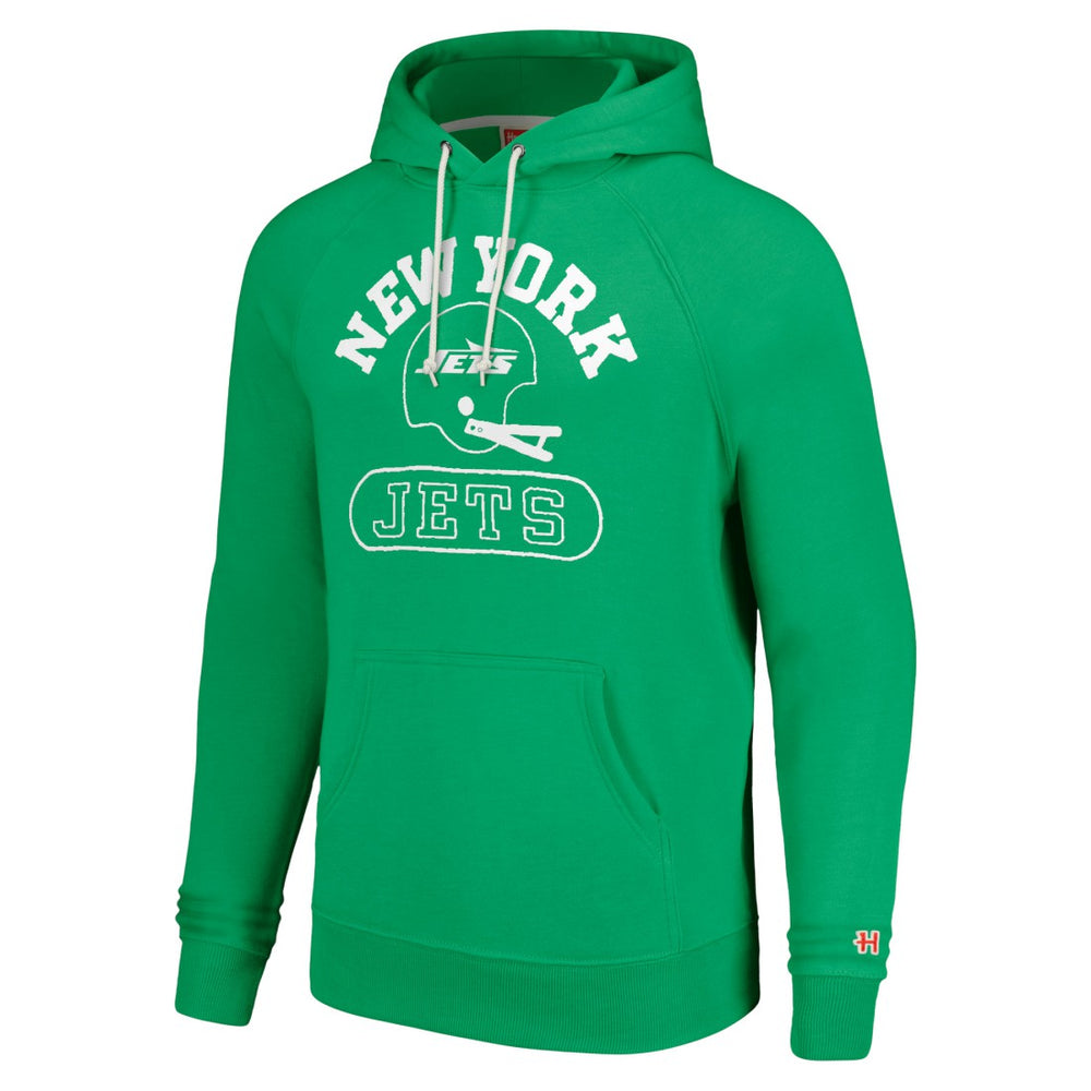 New York Jets Homage Unisex Helmet Tri-Blend Pullover Hoodie - Green - NFL
