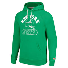 New York Jets Homage Unisex Helmet Tri-Blend Pullover Hoodie - Green - NFL