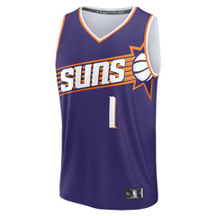 Fanatics Devin Booker Phoenix Suns Fast Break Replica Player Jersey Icon Edition Purple