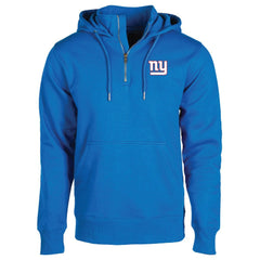 New York Giants Dunbrooke Unisex Defender Quarter-Zip Hoodie - Royal - NFL