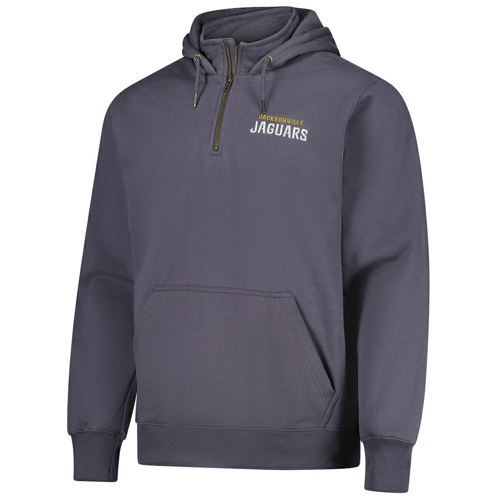Jacksonville Jaguars Dunbrooke Unisex Defender Quarter-Zip Hoodie - Graphite - NFL
