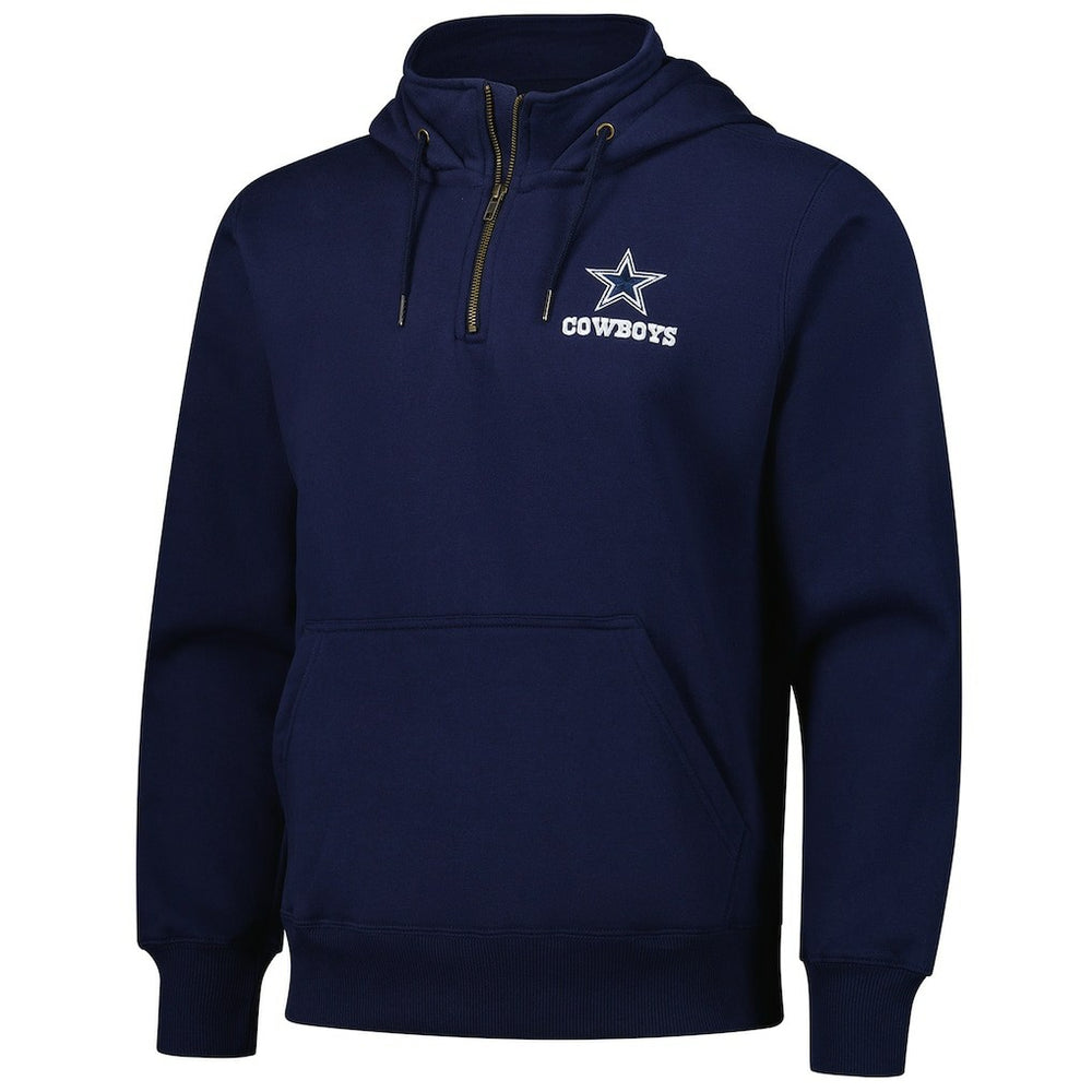 Dallas Cowboys Dunbrooke Unisex Defender Quarter-Zip Hoodie - Navy - NFL