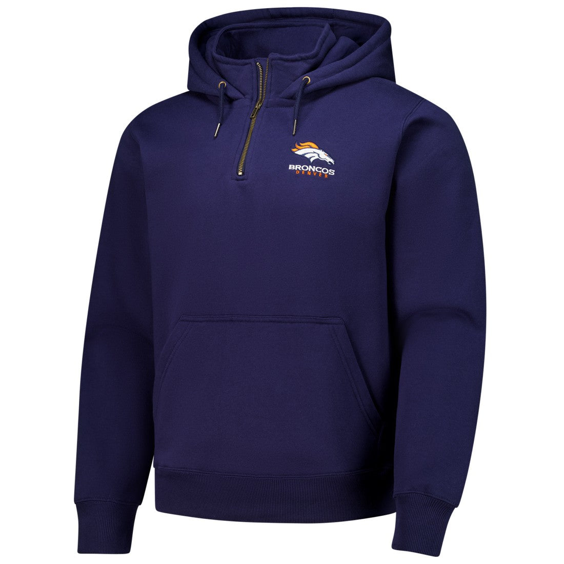 Denver Broncos Dunbrooke Unisex Defender Quarter-Zip Hoodie - Navy - NFL