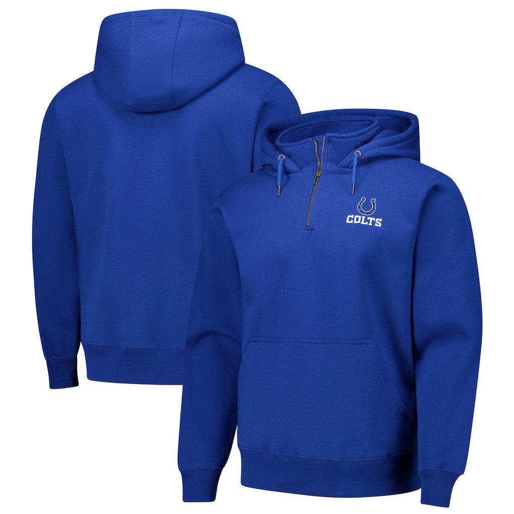 Indianapolis Colts Dunbrooke Unisex Defender Quarter-Zip Hoodie - Royal - NFL