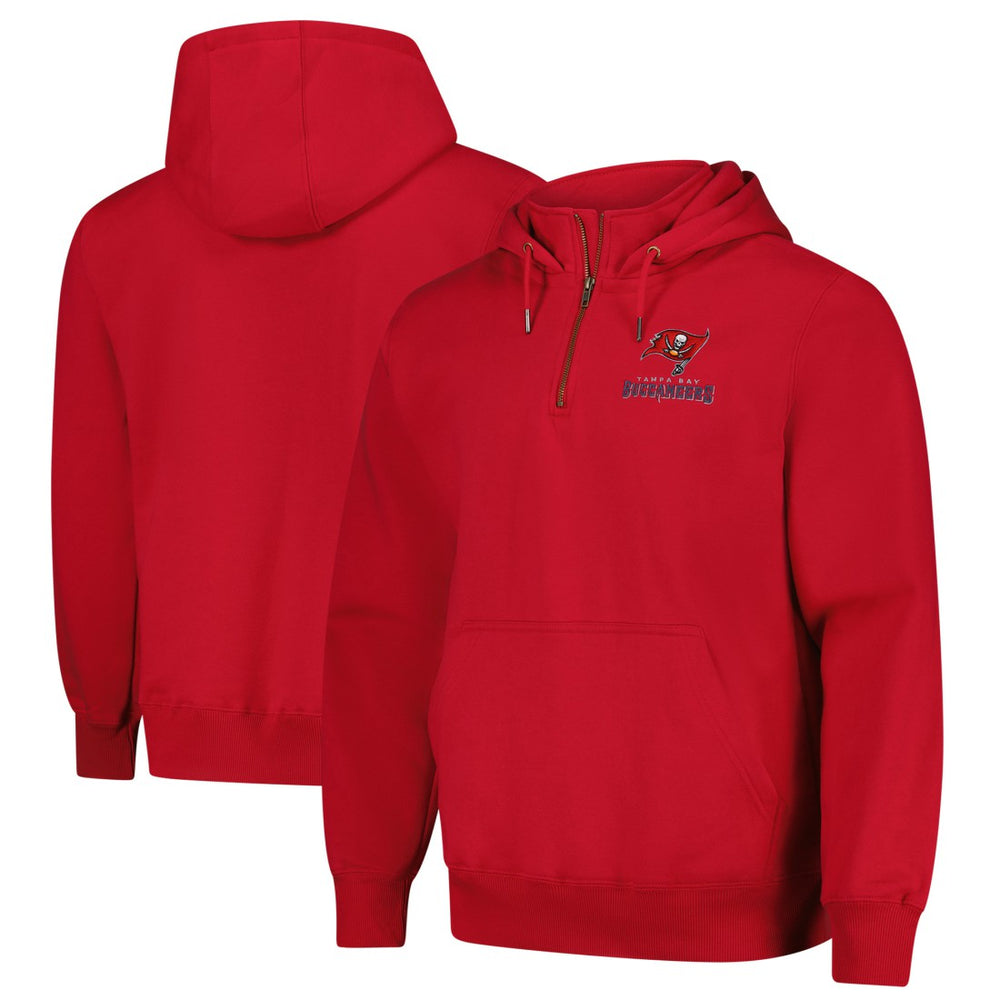 Tampa Bay Buccaneers Dunbrooke Unisex Defender Quarter-Zip Hoodie - Red - NFL