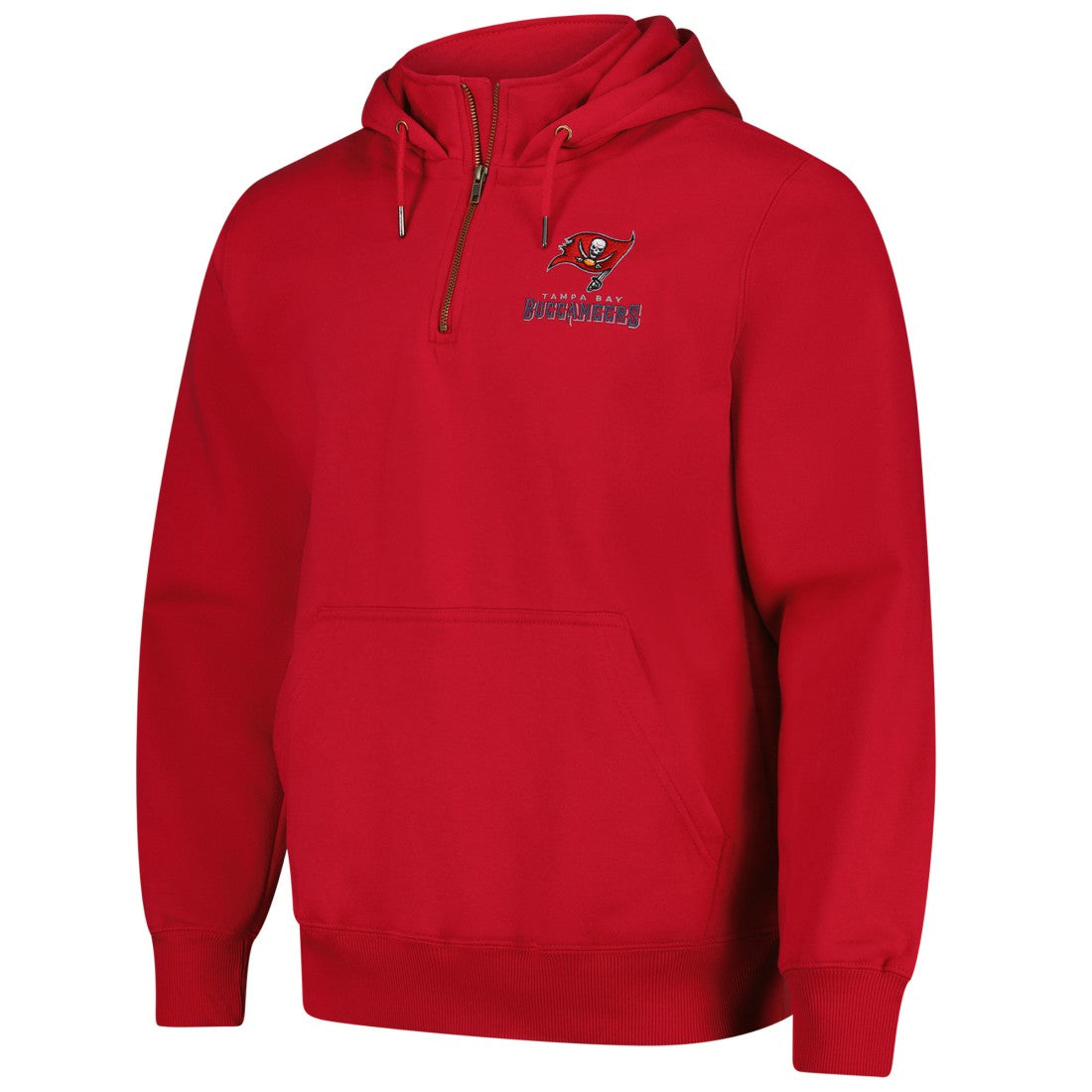 Tampa Bay Buccaneers Dunbrooke Unisex Defender Quarter-Zip Hoodie - Red - NFL