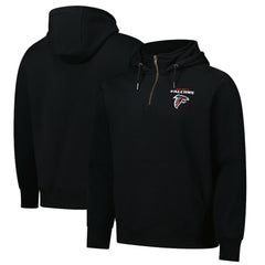 Atlanta Falcons Dunbrooke Unisex Defender Quarter-Zip Hoodie - Black - NFL