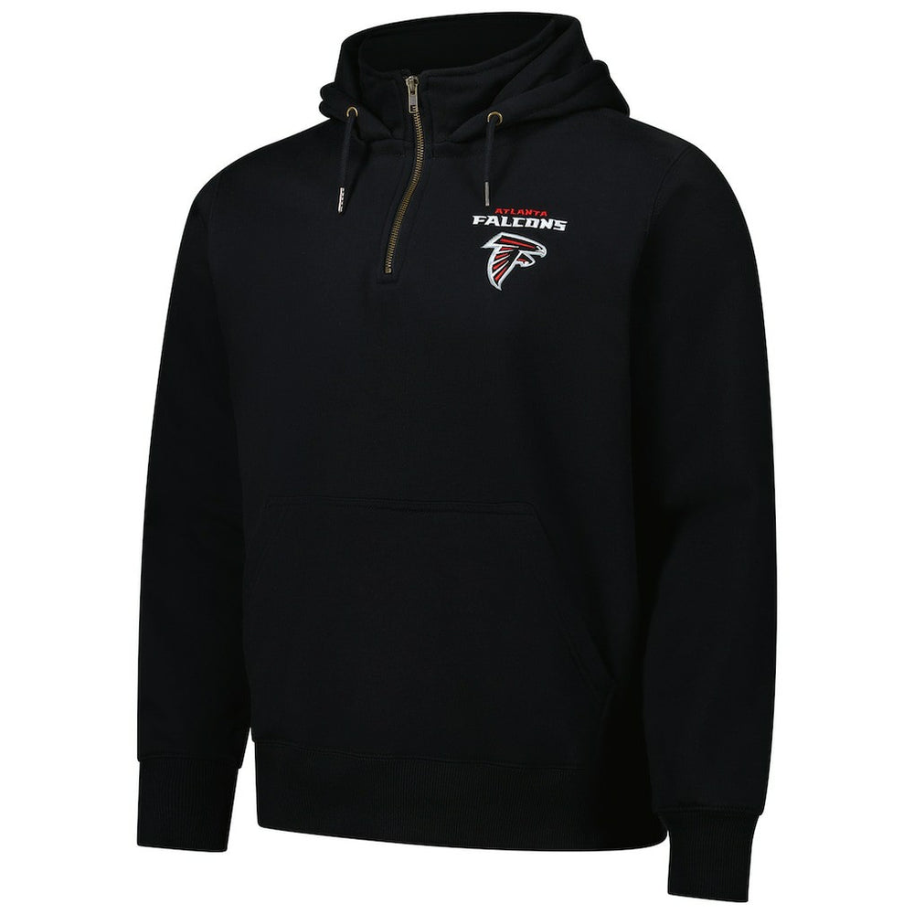 Atlanta Falcons Dunbrooke Unisex Defender Quarter-Zip Hoodie - Black - NFL