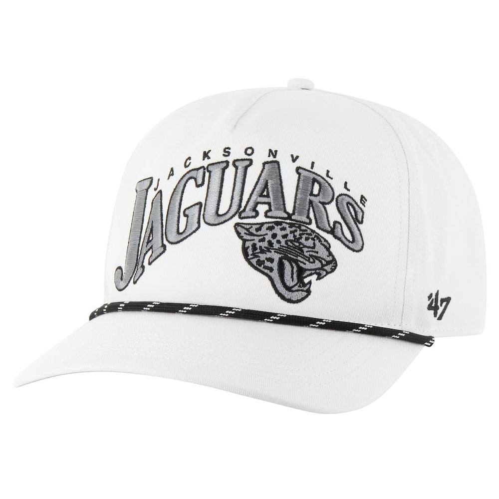Jacksonville Jaguars '47 Wave Speckle Hitch Rope Adjustable Hat - White - 47 brand