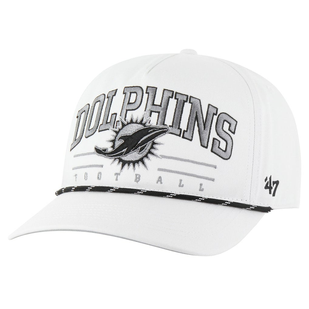 Miami Dolphins '47 Roscoe Speckle Adjustable Hat - White - 47 brand