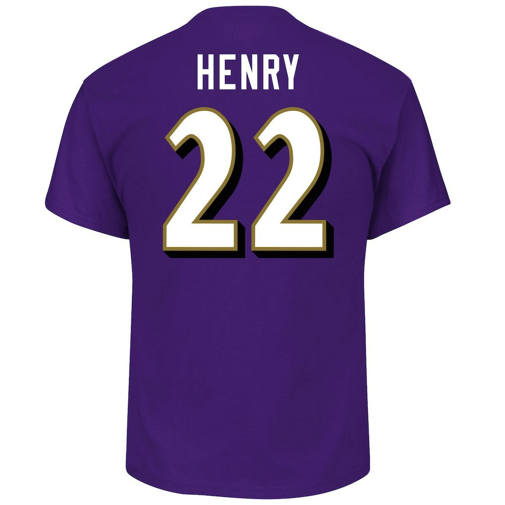 Derrick Henry Baltimore Ravens Big & Tall Player Name & Number T-Shirt - Purple - Fanatics
