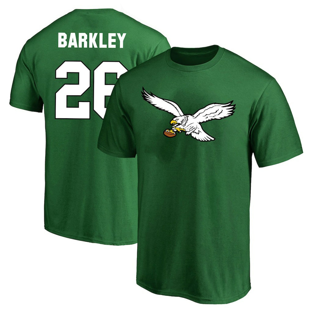 Saquon Barkley Philadelphia Eagles Big & Tall Player Name & Number T-Shirt - Kelly Green - Fanatics