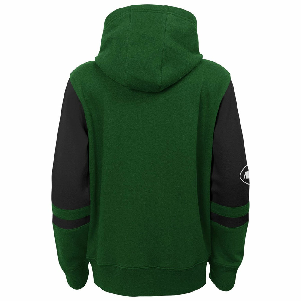 New York Jets Youth Stadium Color-Block Full-Zip Hoodie - Green - NFL