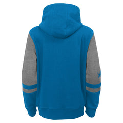 Detroit Lions Youth Stadium Color-Block Full-Zip Hoodie - Blue - NFL