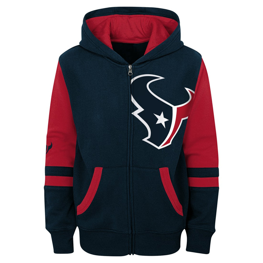 Houston Texans Preschool Stadium Color Block Full-Zip Hoodie - Navy - NFL