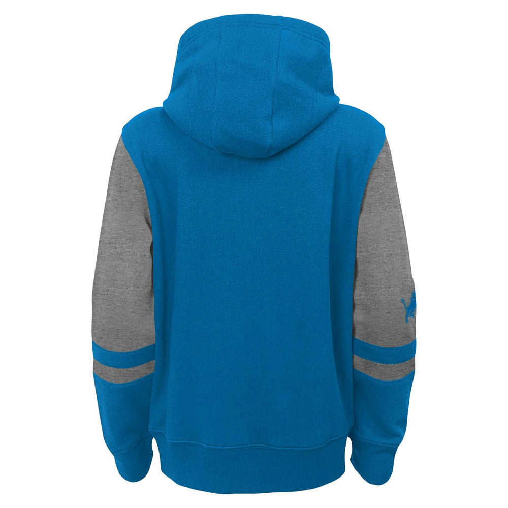 Detroit Lions Preschool Stadium Color Block Full-Zip Hoodie - Blue - NFL
