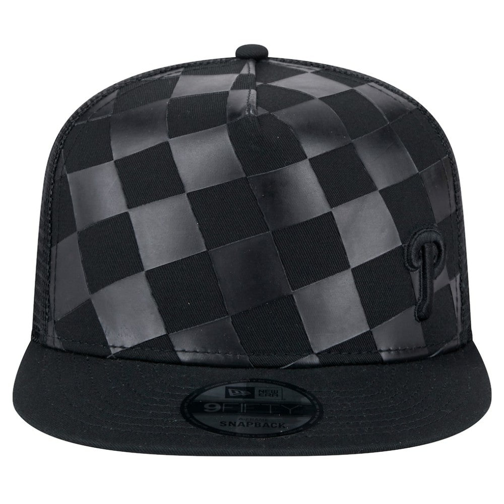 Philadelphia Phillies New Era Score Check 9FIFTY A-Frame Trucker Snapback Hat Outlet