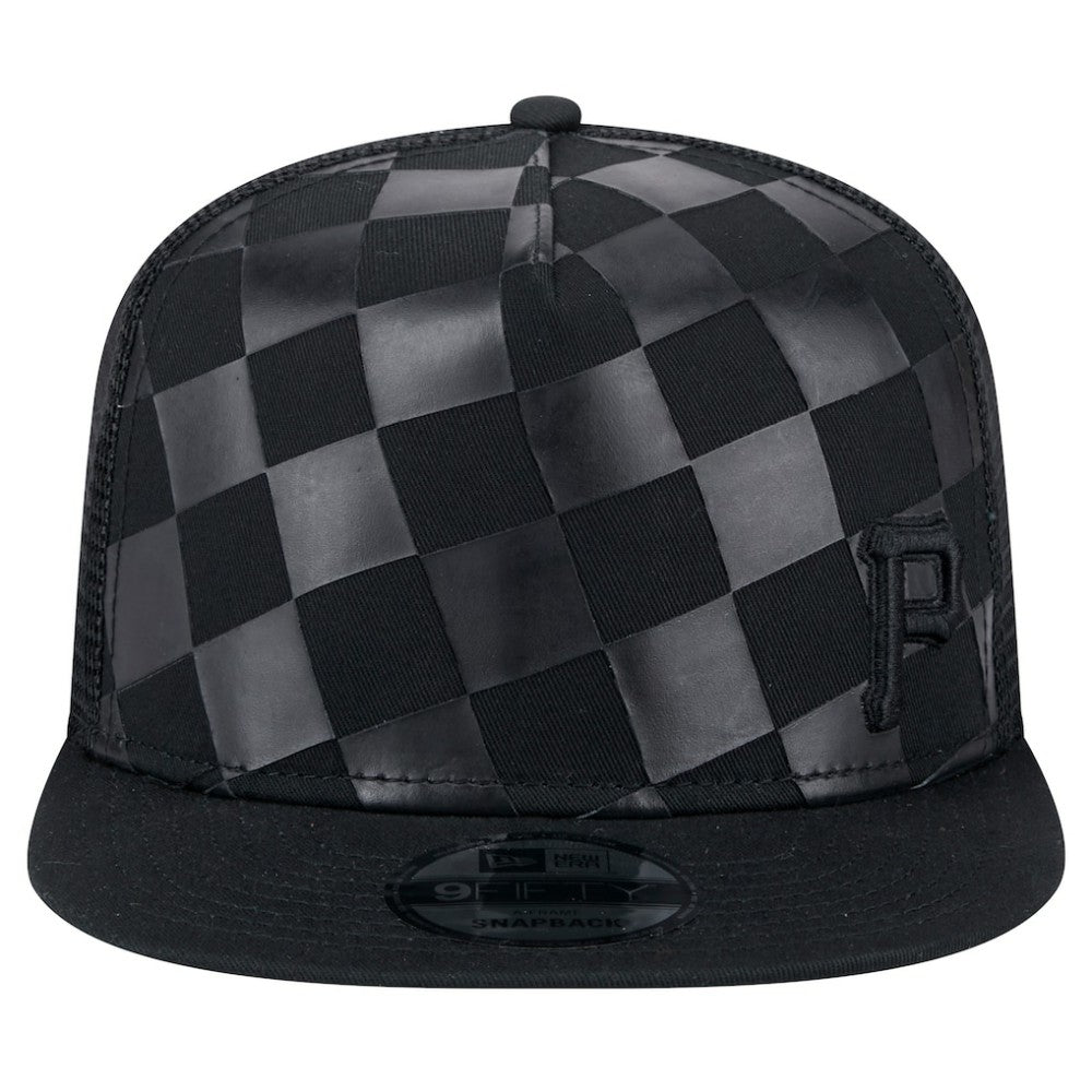 Pittsburgh Pirates New Era Score Check 9FIFTY A-Frame Trucker Snapback Hat Discount