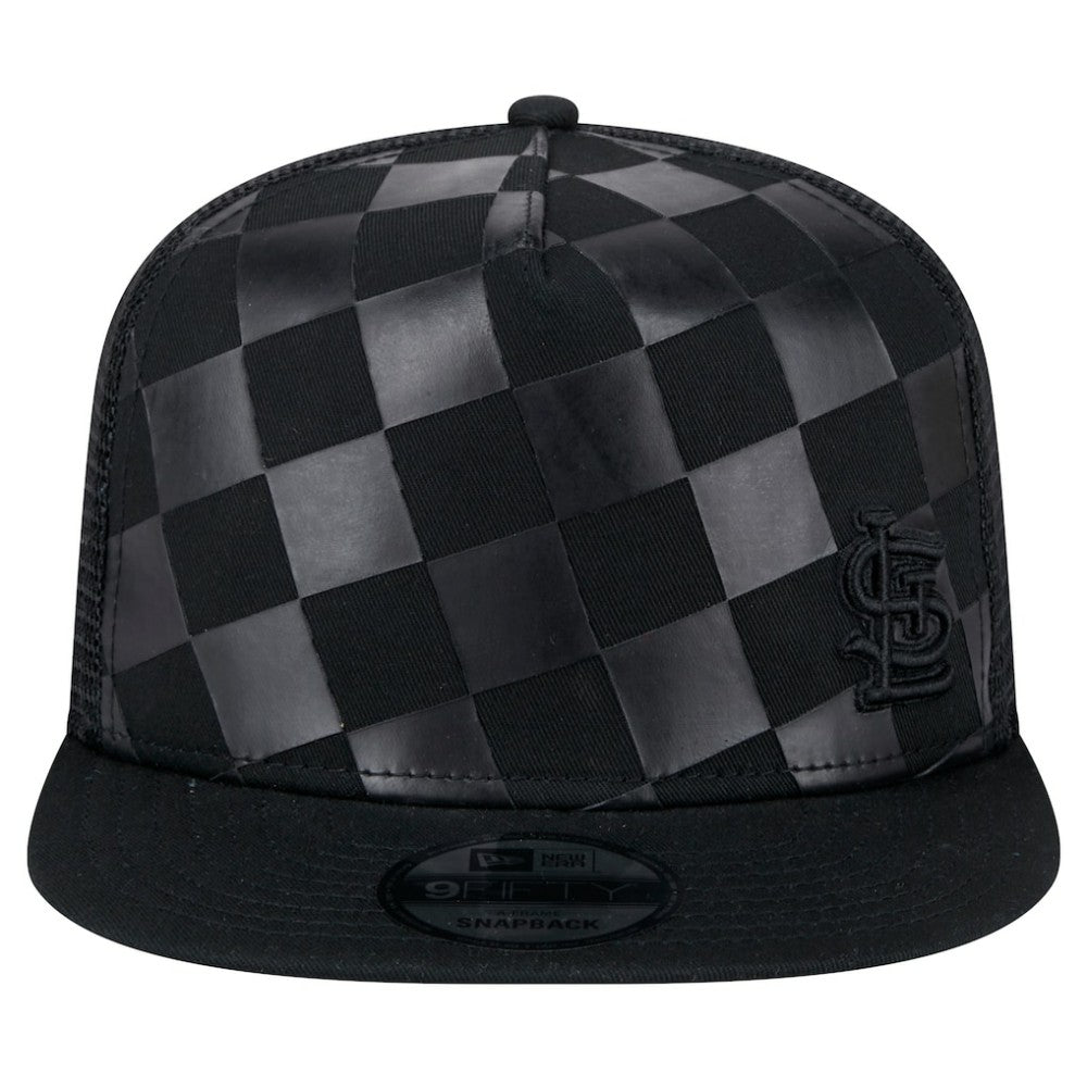 St. Louis Cardinals New Era Score Check 9FIFTY A-Frame Trucker Snapback Hat Discount