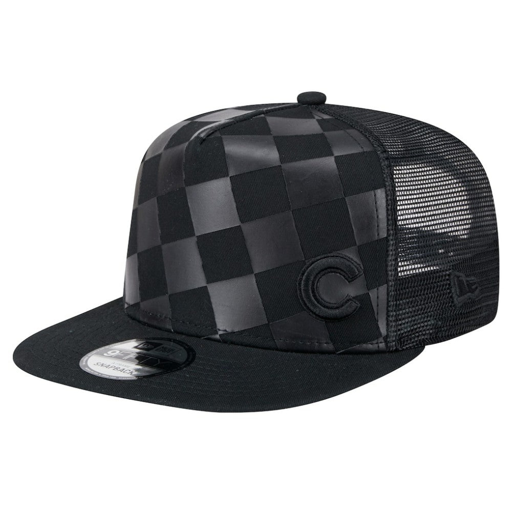 Chicago Cubs New Era Score Check 9FIFTY A-Frame Trucker Snapback Hat Outlet