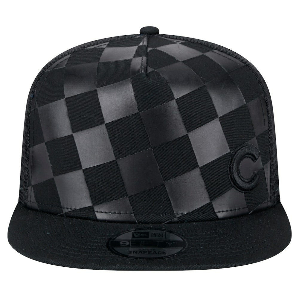 Chicago Cubs New Era Score Check 9FIFTY A-Frame Trucker Snapback Hat Outlet