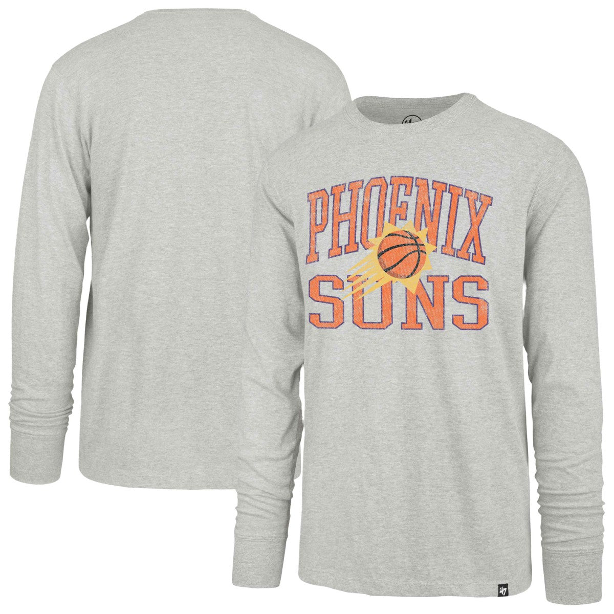 47 brand Phoenix Suns '47 First Rate Franklin Long Sleeve T-Shirt Gray
