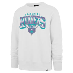 47 brand Charlotte Hornets '47 Spotlight Headline Pullover Sweatshirt White