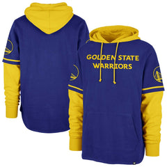 47 brand Golden State Warriors '47 Trifecta Shortstop Pullover Hoodie Royal