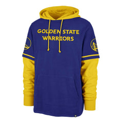 47 brand Golden State Warriors '47 Trifecta Shortstop Pullover Hoodie Royal