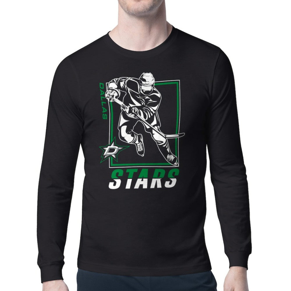 Dallas Stars Starter Player Grid Long Sleeve T-Shirt - Black | NHL near me
