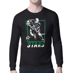 Dallas Stars Starter Player Grid Long Sleeve T-Shirt - Black | NHL near me