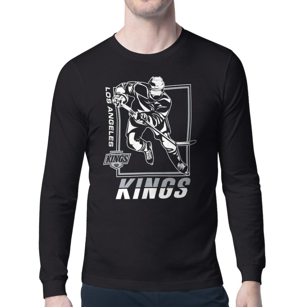 Los Angeles Kings Starter Player Grid Long Sleeve T-Shirt - Black | NHL near me
