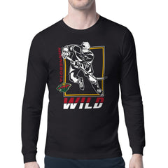 Minnesota Wild Starter Player Grid Long Sleeve T-Shirt - Black | NHL sale
