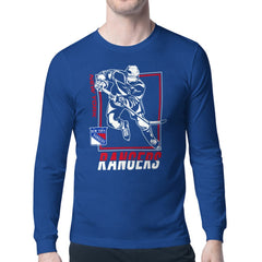 New York Rangers Starter Player Grid Long Sleeve T-Shirt - Blue | NHL sale