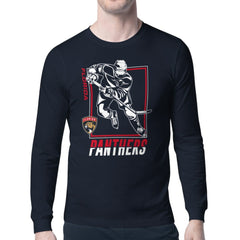 Florida Panthers Starter Player Grid Long Sleeve T-Shirt - Navy | NHL Lifestyle