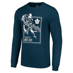 Toronto Maple Leafs Starter Player Grid Long Sleeve T-Shirt - Blue | NHL sale