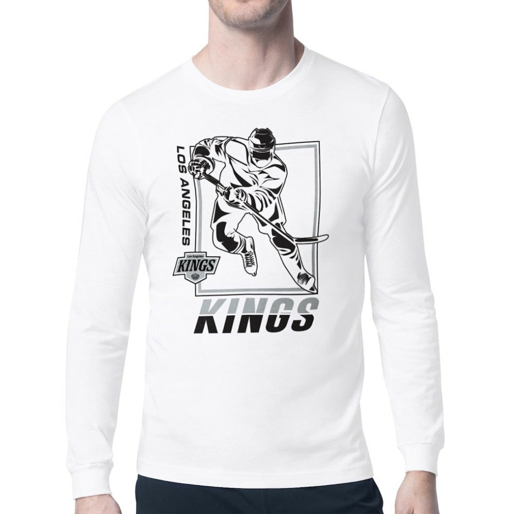 Los Angeles Kings Starter Player Grid Long Sleeve T-Shirt - White | NHL sale
