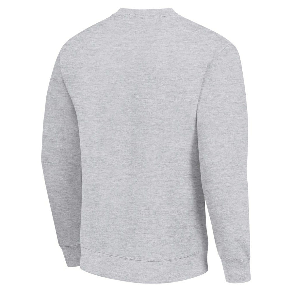 New Jersey Devils Starter Player Grid Fleece Pullover Sweatshirt - Heather Gray | NHL Lifestyle
