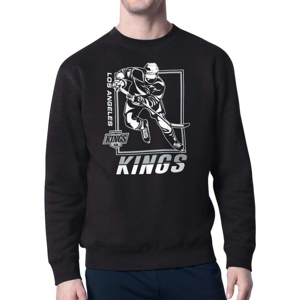 Los Angeles Kings Starter Player Grid Fleece Pullover Sweatshirt - Black | NHL on sale