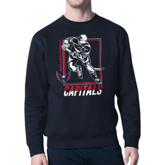 Washington Capitals Starter Player Grid Fleece Pullover Sweatshirt - Navy | NHL Lifestyle