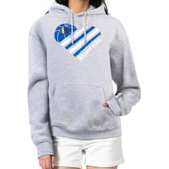 Dallas Mavericks G-III 4Her by Carl Banks Women's Heart Pullover Hoodie - Heather Gray