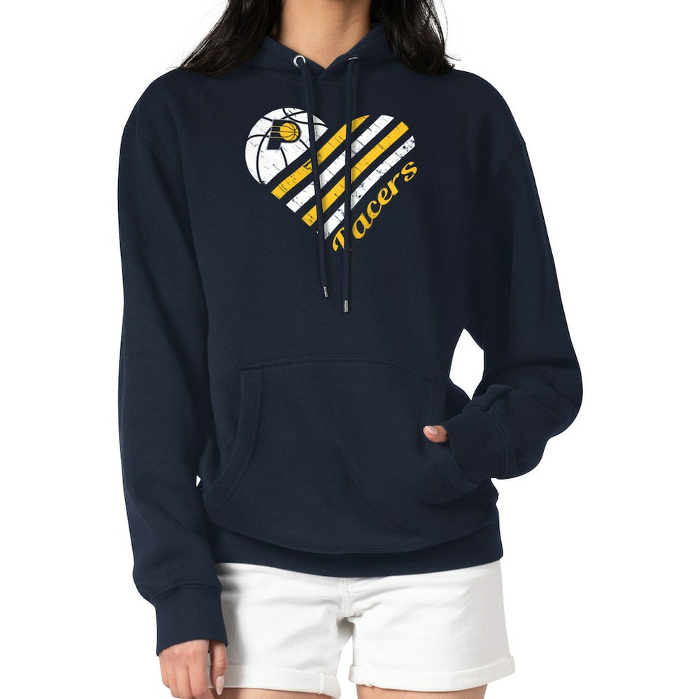 Indiana Pacers G-III 4Her by Carl Banks Women's Heart Pullover Hoodie - Navy