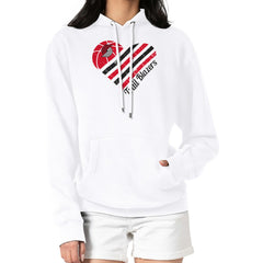 Portland Trail Blazers G-III 4Her by Carl Banks Women's Heart Pullover Hoodie - White