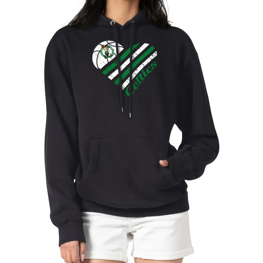 Boston Celtics G-III 4Her by Carl Banks Women's Heart Pullover Hoodie - Black