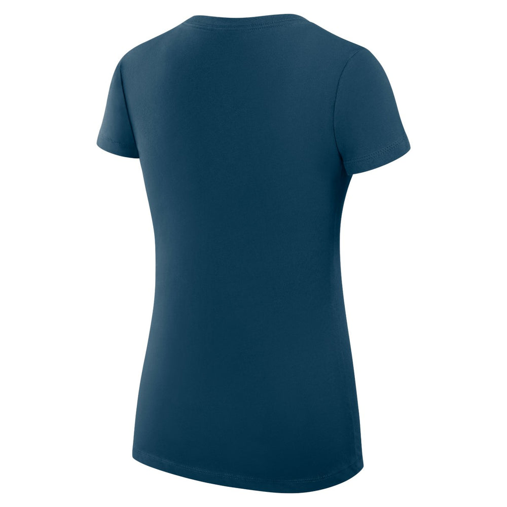 Oklahoma City Thunder G-III 4Her by Carl Banks Women's Super-Slim Fit Lightweight Heart V-Neck T-Shirt Navy